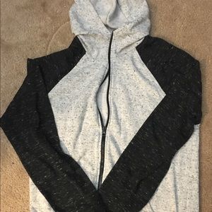 Black and white soft hoodie